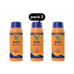 Banana Boat Sport 360 Coverage Sunscreen Mist Refill - 5.5 fl oz -Pack 3